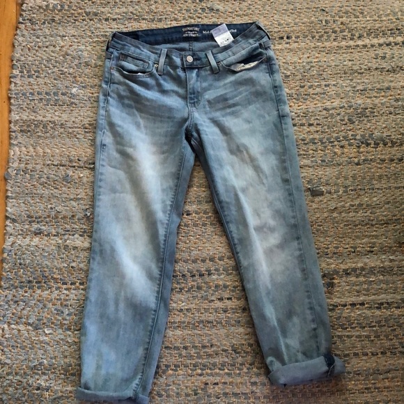 levi strauss signature mid rise slim cuffed jeans